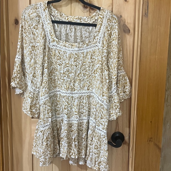 Free People Talk About It Floral Tunic S NWT - Picture 6 of 7